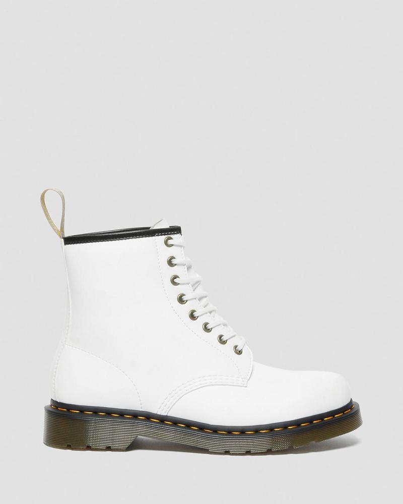 Men's Dr Martens Vegan 1460 Kemble Lace Up Boots White | AU 546DFM